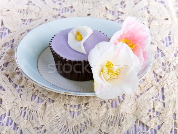 цветы торт кружево Sweet Purple Сток-фото © Vividrange