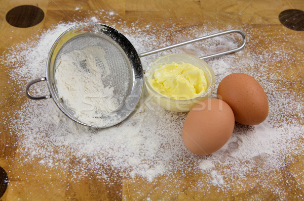 Sachen benutzt Küche home Eier Stock foto © Vividrange