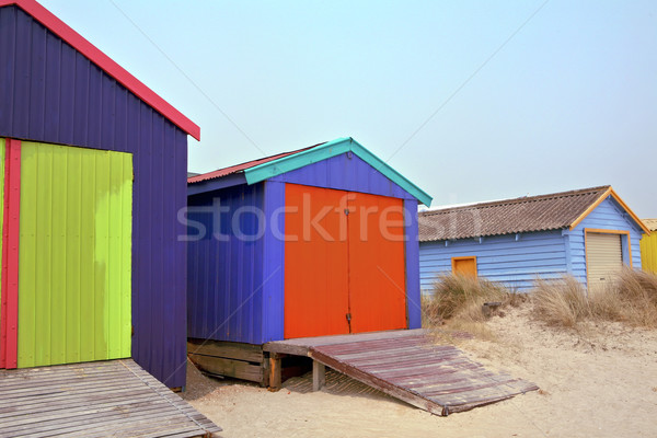 Foto d'archivio: Spiaggia · colorato · Melbourne · Australia · cielo · albero