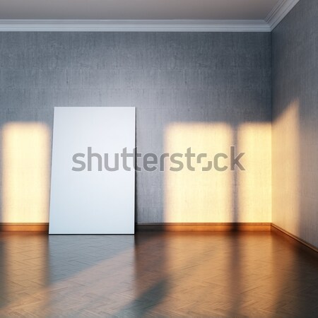 серый галерея комнату кадр полу бизнеса Сток-фото © vizarch