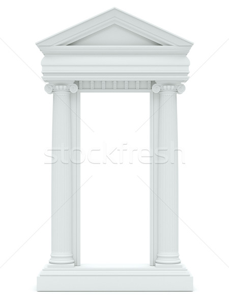 мрамор колонн изолированный белый дизайна фон Сток-фото © vizarch