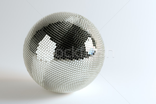 Silver Shining Disco Ball Background Stock photo © vizarch
