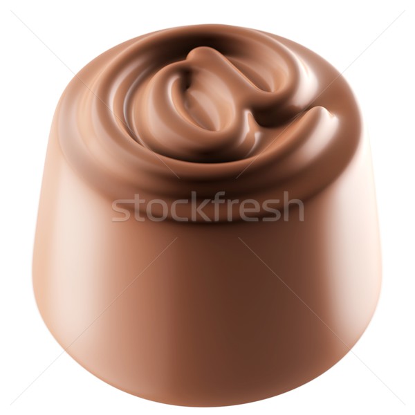 Sweet возможность общаться изолированный белый шоколадом Сток-фото © vizarch
