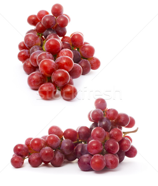 Foto stock: Monte · suculento · uva · isolado · branco · comida