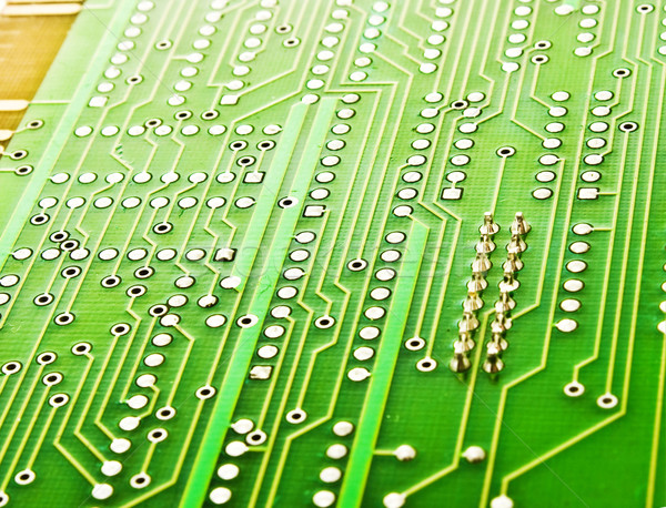 Green circuit board Stock photo © vkraskouski