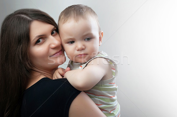 肖像 母親 幸せ 小さな 白 ストックフォト © vkraskouski