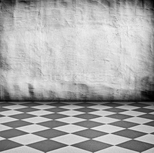 白 インテリア ヴィンテージ タイル張りの 階 ストックフォト © vkraskouski