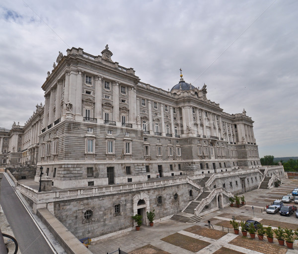 The Royal Palace. Palacio de Oriente, Madrid landmark Stock photo © vlaru