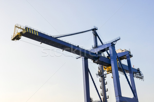 sea cargo port large cranes Stock photo © vlaru