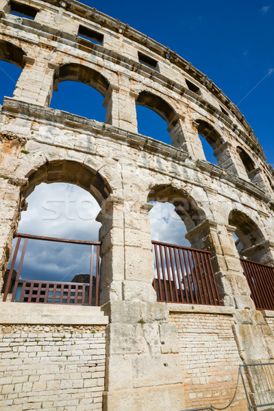Ancient amphitheater in Pula Croatia Stock photo © vlaru
