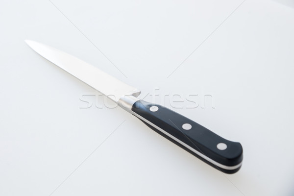 Cutting board and kitchen knife Stock photo © vlaru