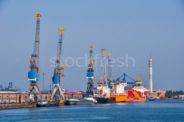 Stok fotoğraf: Rotterdam · deniz · kargo · liman · ufuk · çizgisi · su