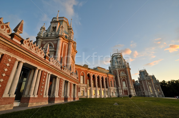 Palácio Moscou Rússia casa grama porta Foto stock © vlaru