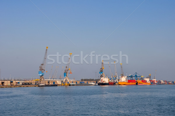 Zdjęcia stock: Rotterdam · morza · ładunku · portu · panoramę · wody