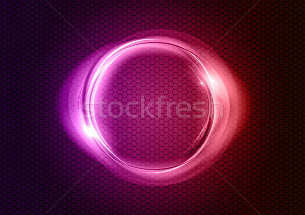 Paars cirkel donkere achtergrond frame kunst Stockfoto © vlastas
