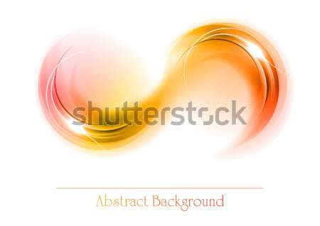 Stockfoto: Abstracte · vorm · Rood · oranje · abstract · ornament · kunst