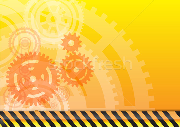 Budowy żółty kolor streszczenie projektu technologii Zdjęcia stock © vlastas
