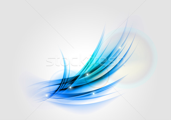 [[stock_photo]]: Résumé · bleu · forme · forme · abstraite · couleur · art