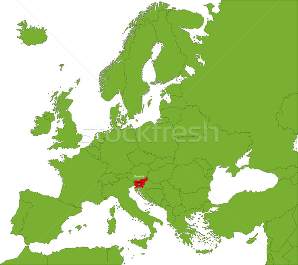 Slovenia map Stock photo © Volina