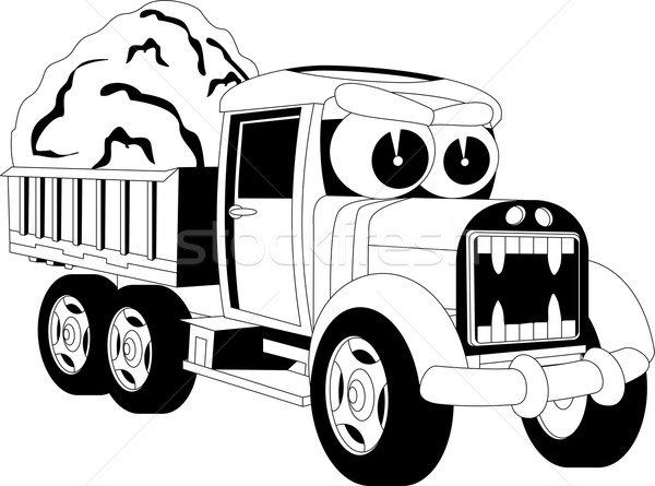 Cartoon lorry car Stock photo © Volina