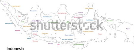 Outline Malaysia map Stock photo © Volina