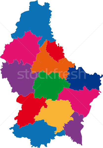 Luxembourg map Stock photo © Volina