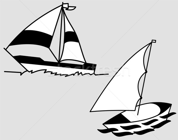 Sailing yacht Stock photo © Volina