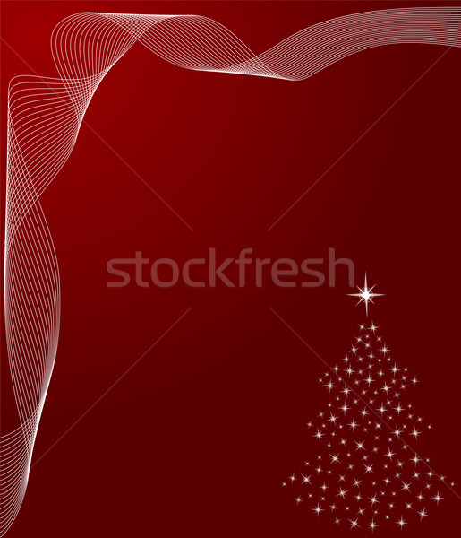 аннотация зима рождественская елка природы красный Сток-фото © Volina