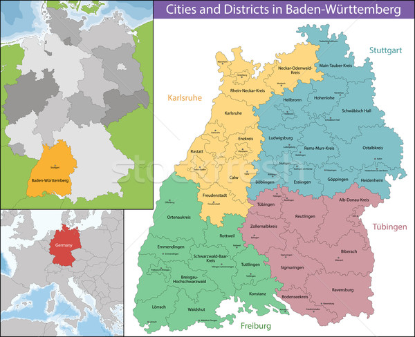 carte allemagne sud ouest Carte · Allemagne · sud ouest · Europe · détail · érable 