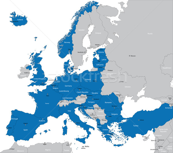 Europa Computer Farbe Freiheit militärischen Union Stock foto © Volina