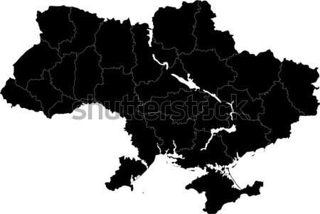 Black Afghanistan map Stock photo © Volina