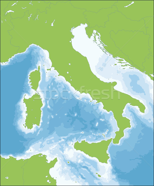 İtalyan cumhuriyet harita İtalya Avrupa Roma Stok fotoğraf © Volina