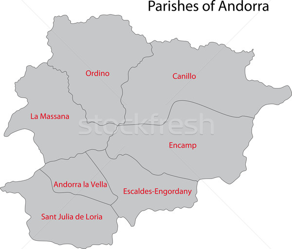 Andorra map Stock photo © Volina