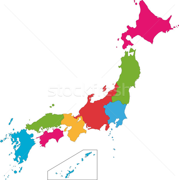 Stock photo: Japan map