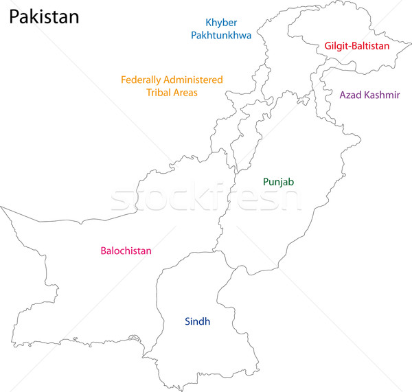 Pakistan map Stock photo © Volina