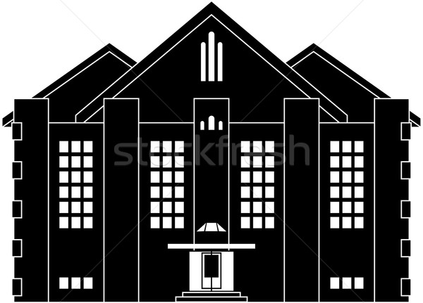 House in classical style Stock photo © Volina