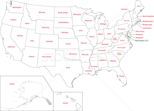 США карта фон Америки Аляска Сток-фото © Volina