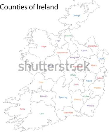 Inde carte administrative ville asian pays [[stock_photo]] © Volina