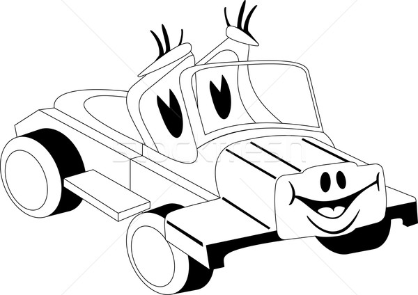 Cartoon car Stock photo © Volina