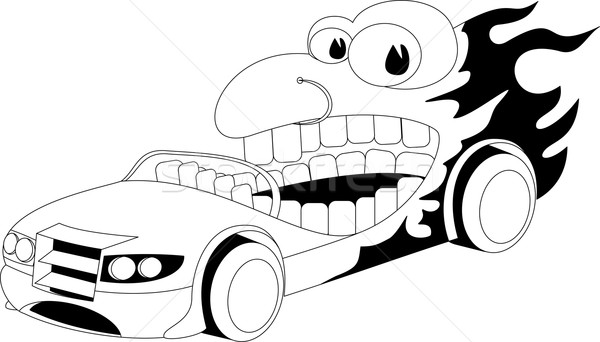 Cartoon car Stock photo © Volina