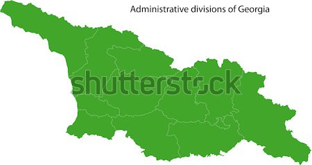 Verde Uzbekistan mappa amministrativa città paese Foto d'archivio © Volina