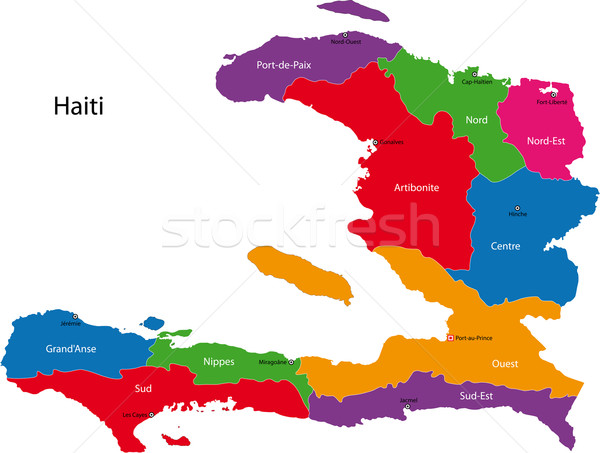 Haiti map Stock photo © Volina