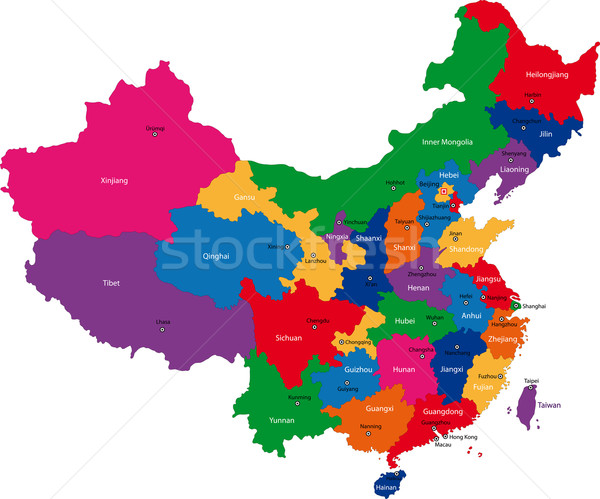 China map Stock photo © Volina
