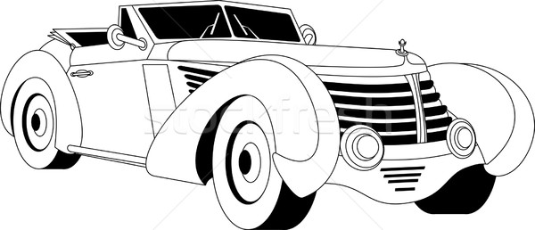 Stock photo: Old vintage car