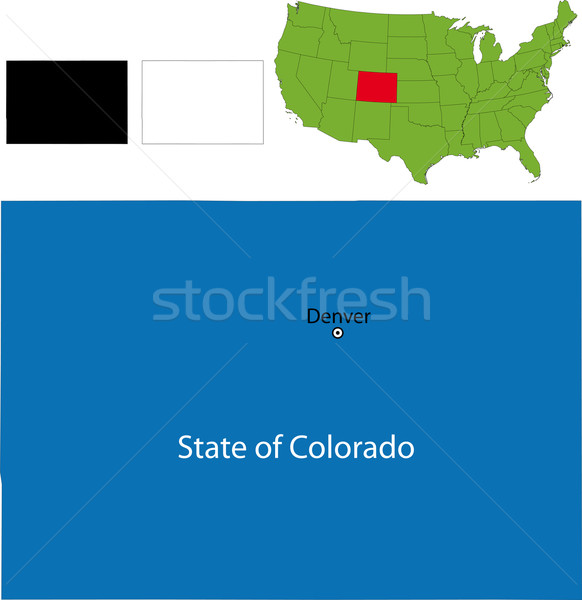 Колорадо карта иллюстрация США текстуры аннотация Сток-фото © Volina