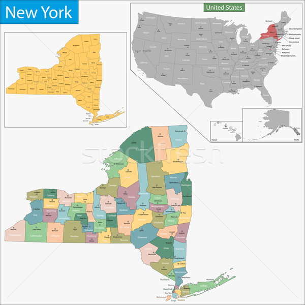 New York map Stock photo © Volina