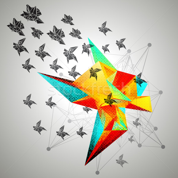 Triangular Abstract Background Stock photo © VolsKinvols