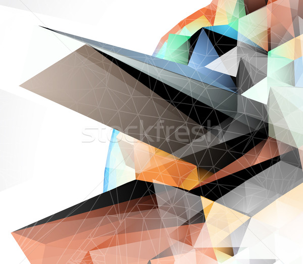 Abstract 3D vector background Stock photo © VolsKinvols