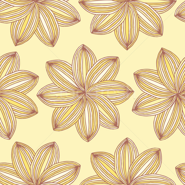 Fleur couleurs dessinés à la main illustration eps8 [[stock_photo]] © VOOK