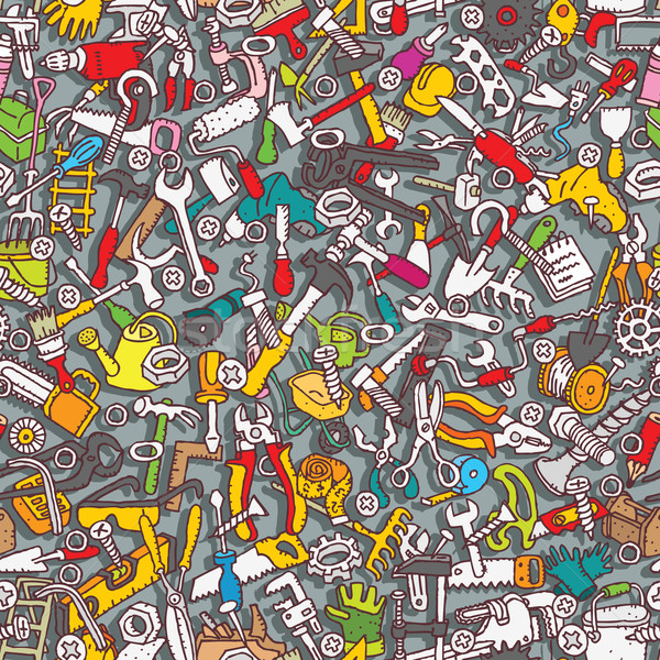 Tools seamless pattern Stock photo © VOOK